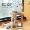 &Aacute;rbol para gatos con bola de sisal y rinc&oacute;n de felpa de lujo: refugio para mascotas multifuncional y ecol&oacute;gico